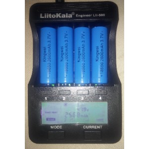 Liitokala Lii-500 18650 Kalem PİL ŞARJ ve Kapasite..