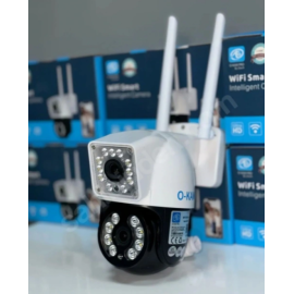 O-kam 3012 Çift Kamera PTZ Hareket Takipli Gece Görüşlü Alarmlı Bildirimli Su Geçirmez Onvif WiFi IP Dual lens Kamera