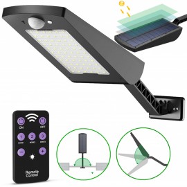 66 Led  Solar Güneş Enerjili Aydınlatma 900 Lümen Uzaktan Kumandalı Sensörlü