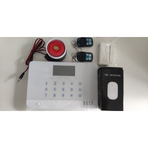 Alarm Güvenlik Seti Kablosuz Ev Ofis GSM Telefon S..