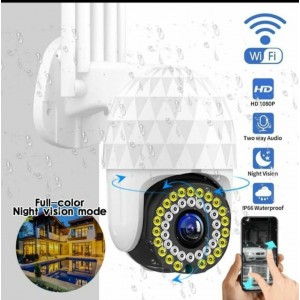 Dış Mekan PTZ İp Wifi Güvenlik Kamerası Gece Görüşlü Hareket Takipli Alarmlı FHD Kamera