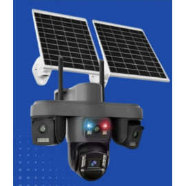 o-kam pro 4 kameralı 12mp 4G Solar Sim Kartlı Çift Güneş Panelli OK-335PREMiUM4G Güvenlik Kamerası