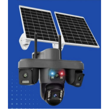 o-kam pro 4 kameralı 12mp 4G Solar Sim Kartlı Çift Güneş Panelli OK-335PREMiUM4G Güvenlik Kamerası