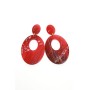 OVAL İÇİ DELİKLİ KÜPE OVAL İÇİ DELİKLİ KÜPE