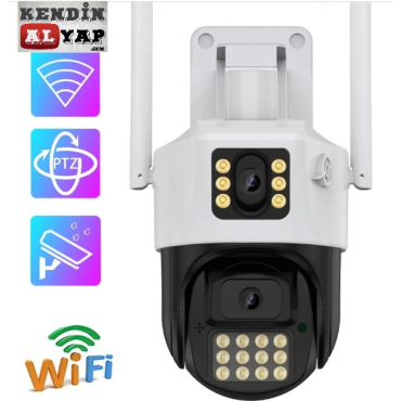 Çift Kameralı Ocam Pro Uygulamalı 4mp PTX ip Wifi Güvenlik Kamerası