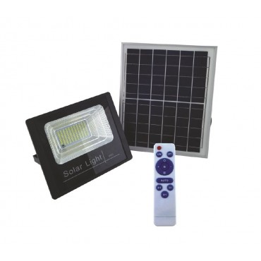 Güneş Enerjili Projektör 100W Kumandalı Solar Led Bahçe Aydınlatma
