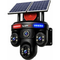 1 Yıllık Hat Dahil 4 Kameralı Sim Kartlı 4G 16 MP 4 Lens Hatlı 3 PTZ Çift Solar Panelli Güvenlik Kamerası