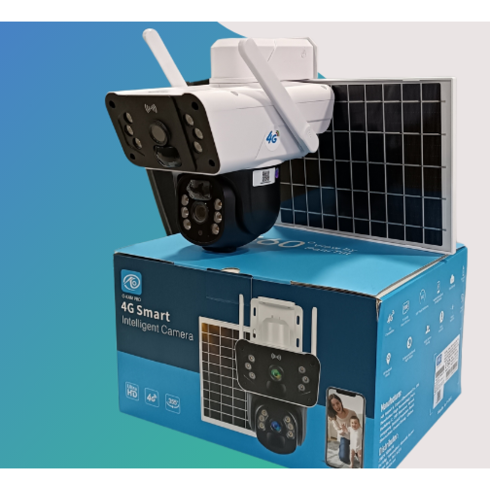 Çift Kameralı Güneş Enerjili Hareket Takipli 4G 6MP Dual Lens Solar PTZ Kamera