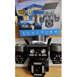 Gerçek 4 Kameralı 2 Güneş Panelli SOLAR PTZ SİM KART DESTEKLİ e-sim GECE GÖRÜŞLÜ GÜVENLİK KAMERASI