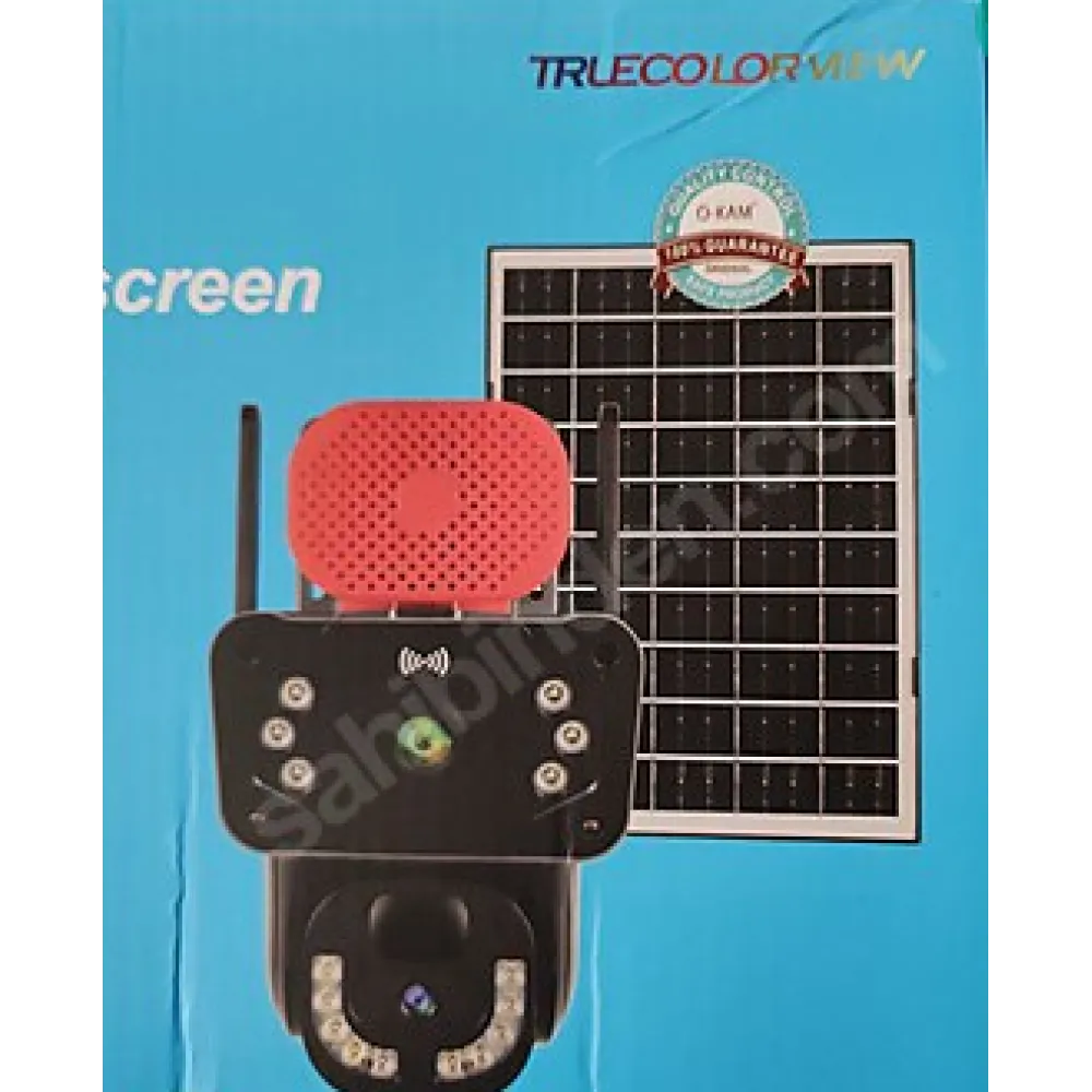 1 Yıl Hat Dahil O-kam 3915 Yeni Kasası O-KAM 3815 PTZ Solar Sim Kartlı 4G Güvenlik Kamerası 